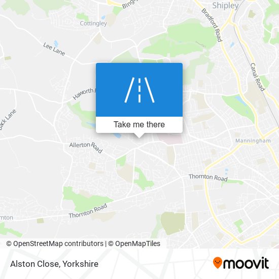 Alston Close map