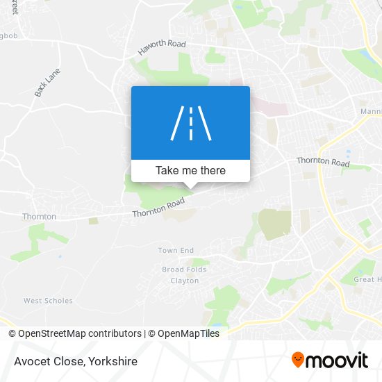 Avocet Close map