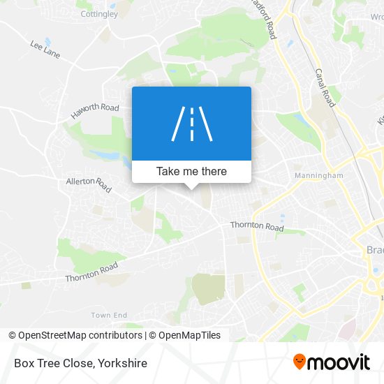 Box Tree Close map