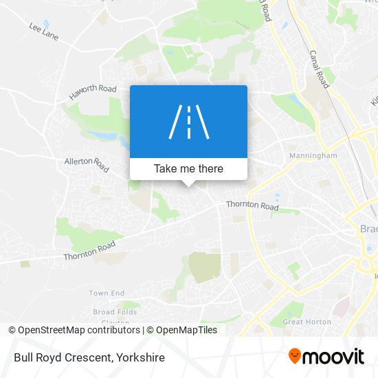Bull Royd Crescent map