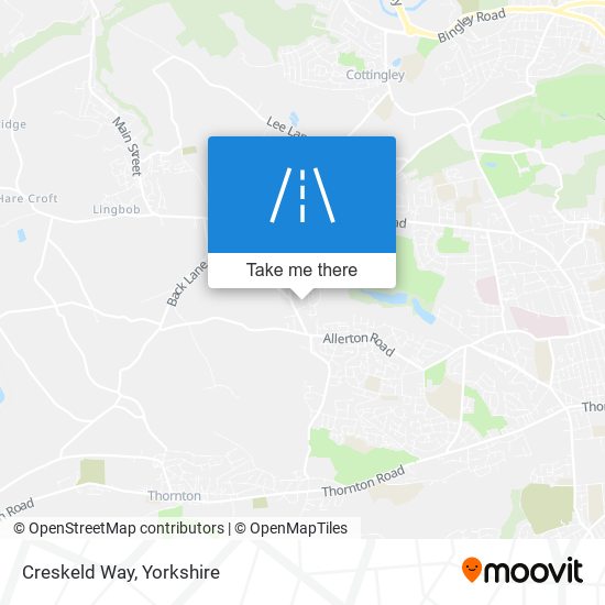 Creskeld Way map