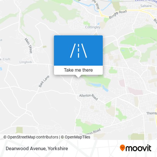 Deanwood Avenue map