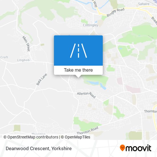 Deanwood Crescent map