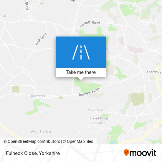 Fulneck Close map