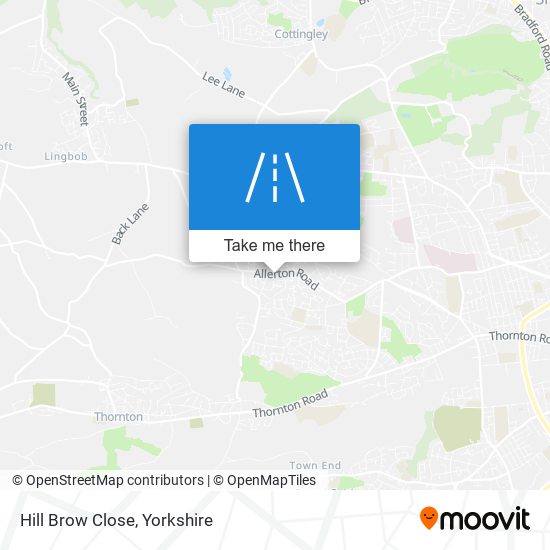 Hill Brow Close map