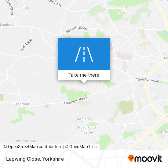 Lapwing Close map