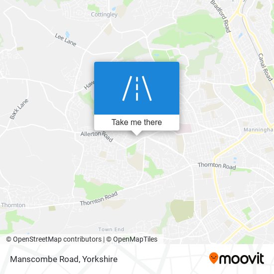 Manscombe Road map