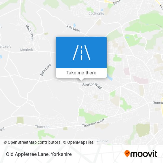 Old Appletree Lane map