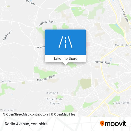 Rodin Avenue map