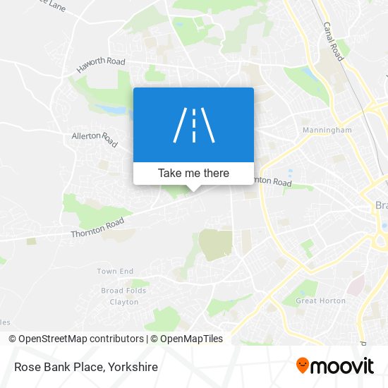 Rose Bank Place map