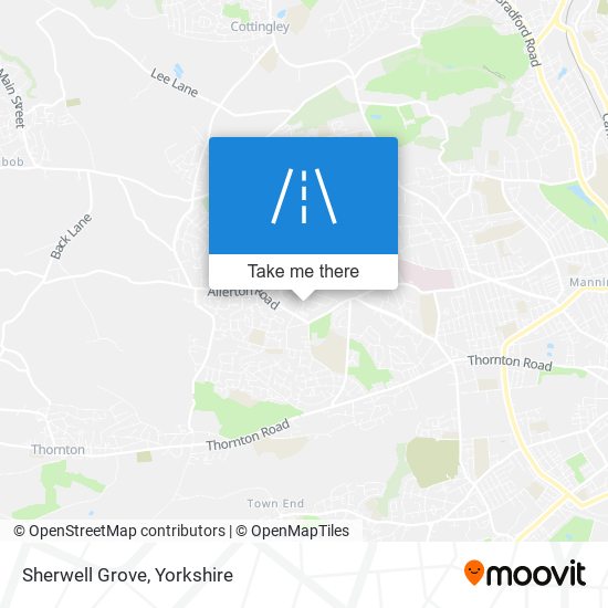 Sherwell Grove map
