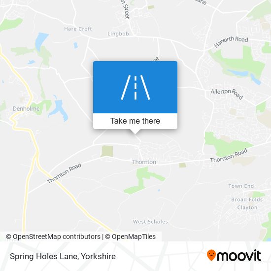Spring Holes Lane map