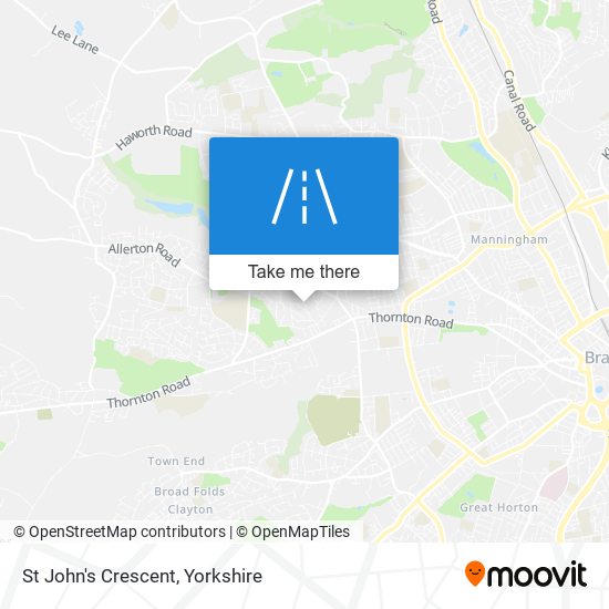 St John's Crescent map