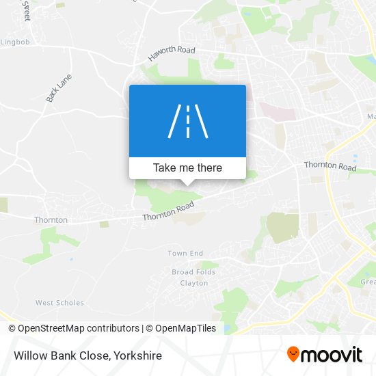 Willow Bank Close map