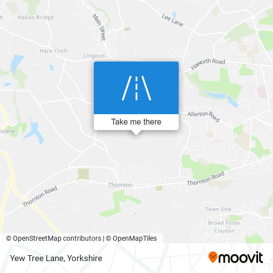 Yew Tree Lane map