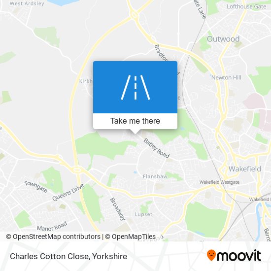 Charles Cotton Close map