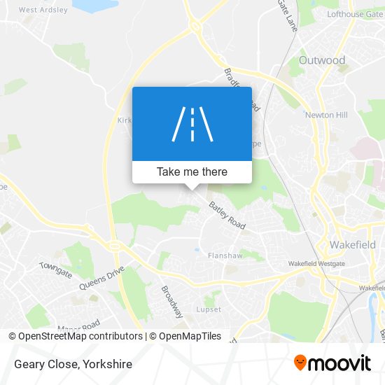 Geary Close map