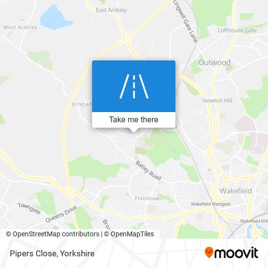 Pipers Close map