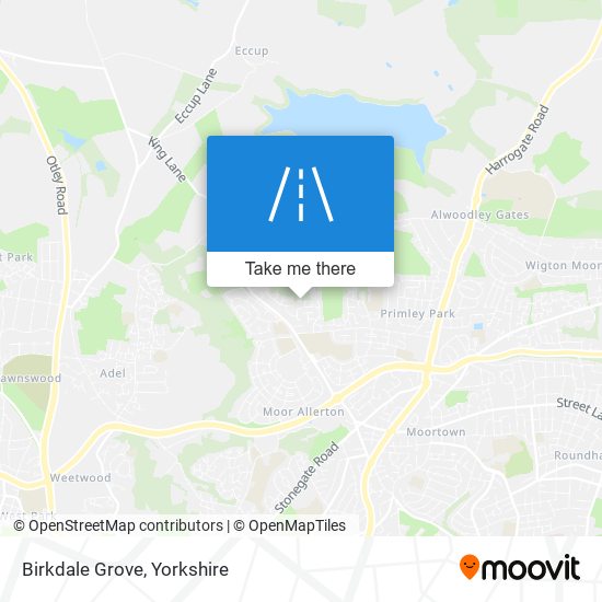Birkdale Grove map