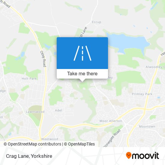 Crag Lane map