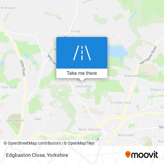 Edgbaston Close map