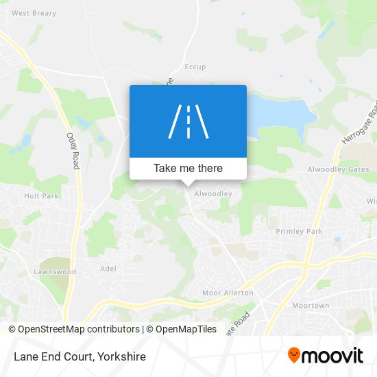 Lane End Court map