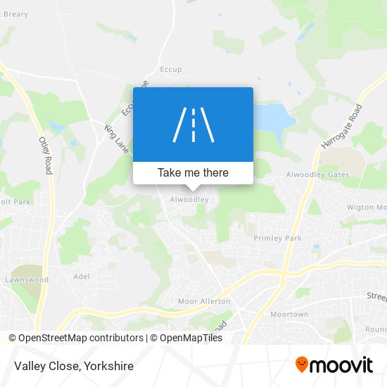 Valley Close map