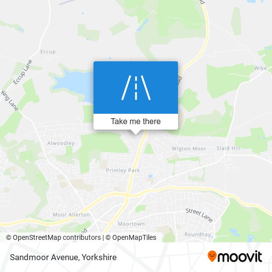 Sandmoor Avenue map