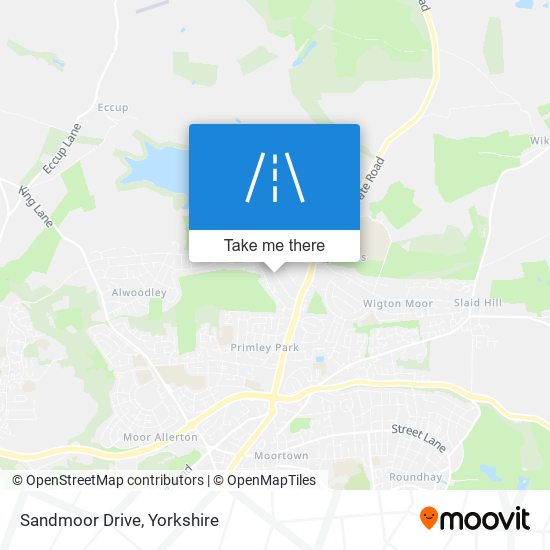 Sandmoor Drive map