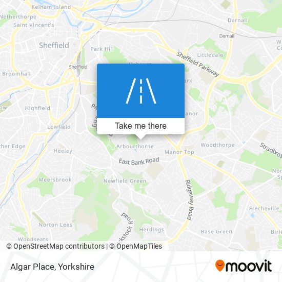 Algar Place map