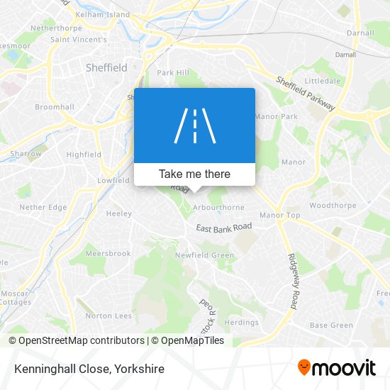 Kenninghall Close map