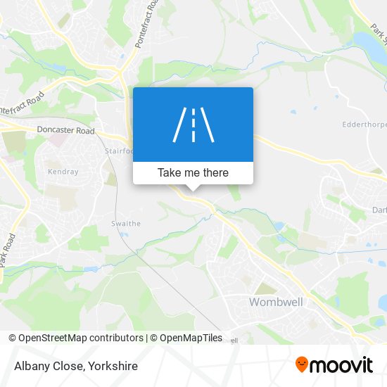 Albany Close map