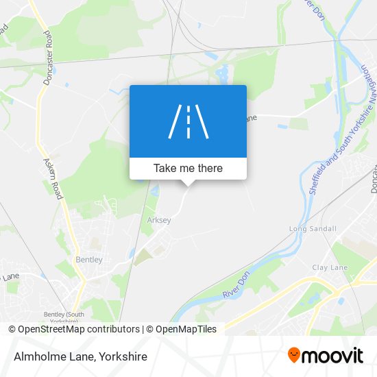 Almholme Lane map