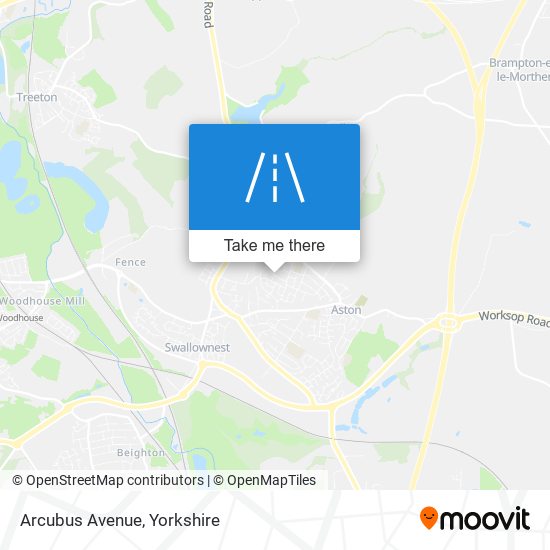 Arcubus Avenue map