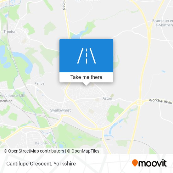 Cantilupe Crescent map