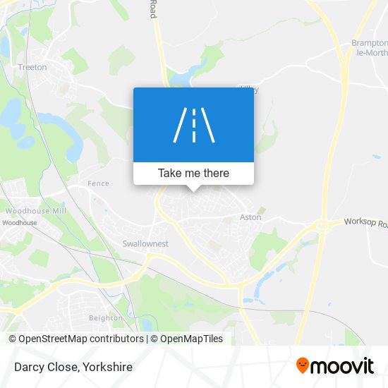 Darcy Close map