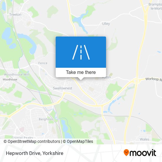 Hepworth Drive map