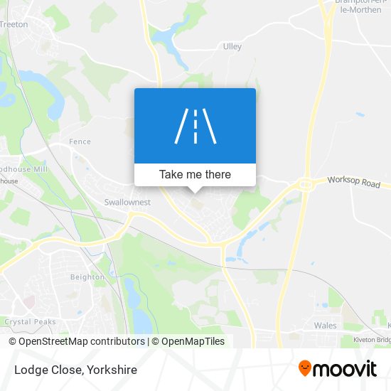 Lodge Close map