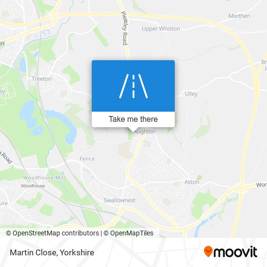 Martin Close map