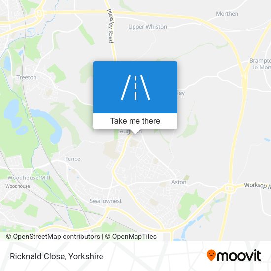 Ricknald Close map