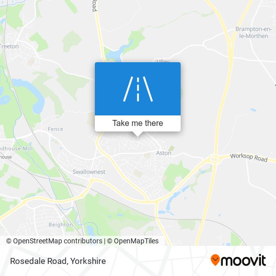Rosedale Road map