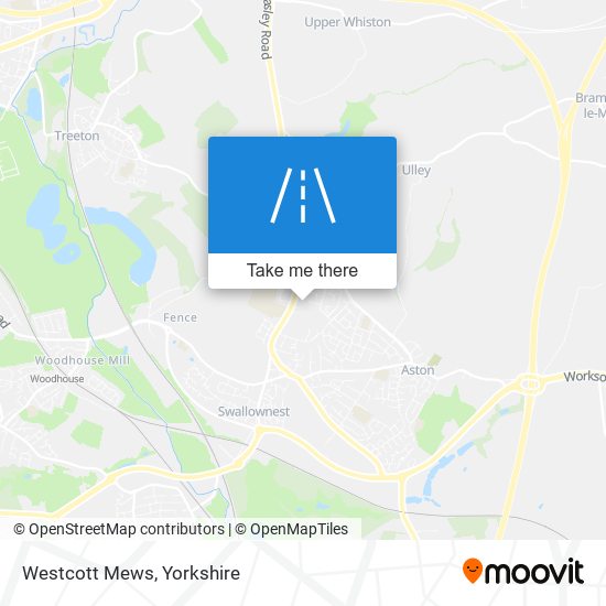 Westcott Mews map