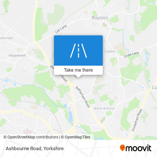 Ashbourne Road map