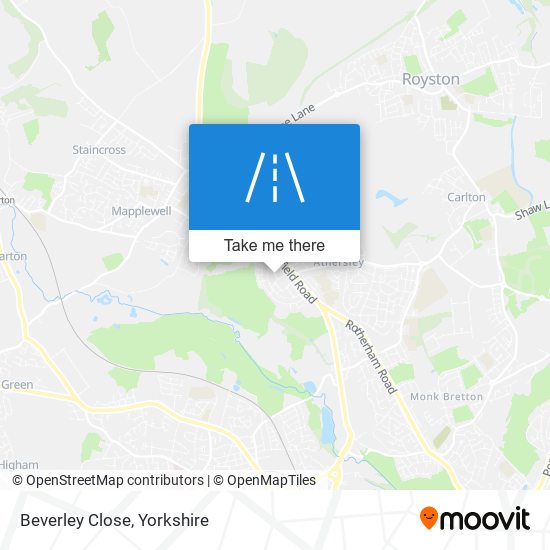 Beverley Close map