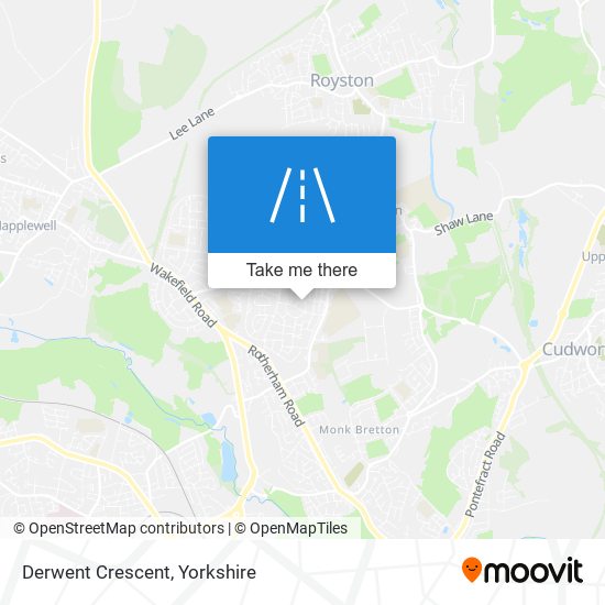 Derwent Crescent map