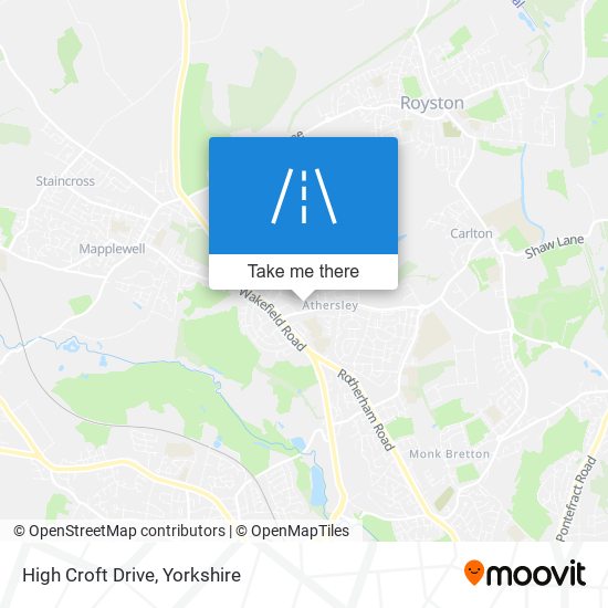 High Croft Drive map