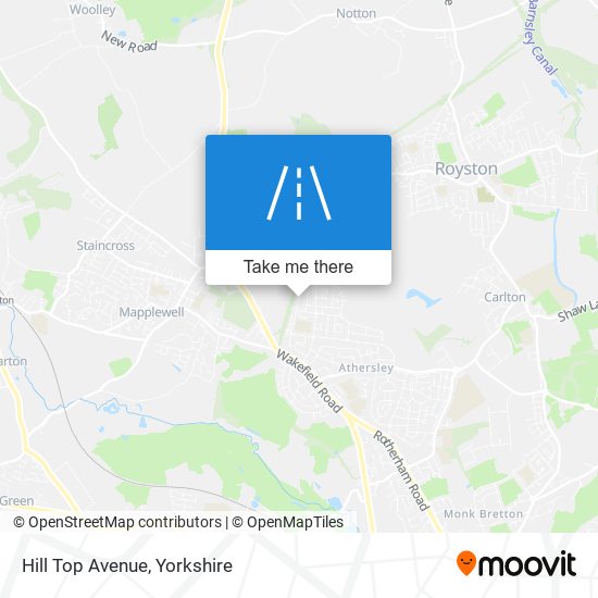 Hill Top Avenue map