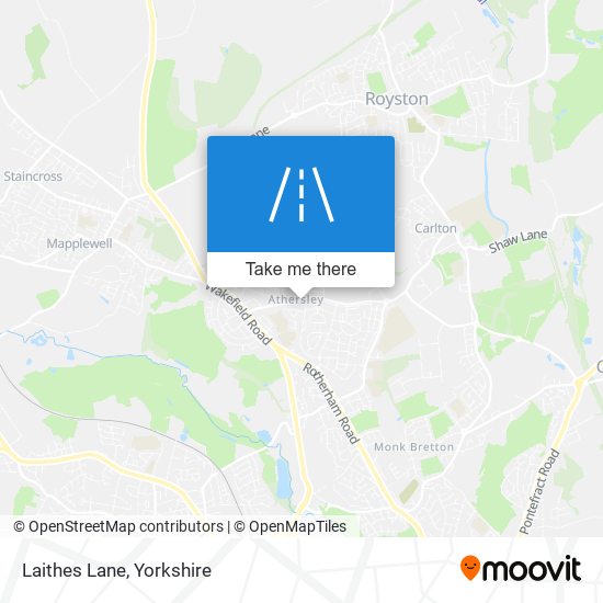 Laithes Lane map