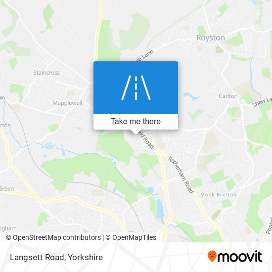Langsett Road map