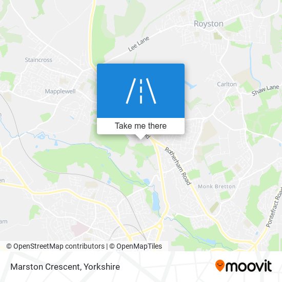 Marston Crescent map
